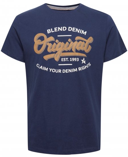 Blend 4568 T-Shirt Dress Blues - Тениски - мъжки тениски големи размери