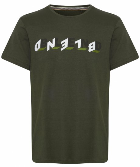Blend 4795 T-Shirt Forest Night Green - Тениски - мъжки тениски големи размери