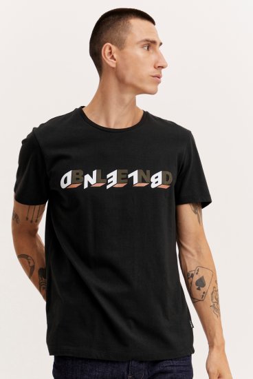 Blend 4795 T-Shirt Black - Тениски - мъжки тениски големи размери