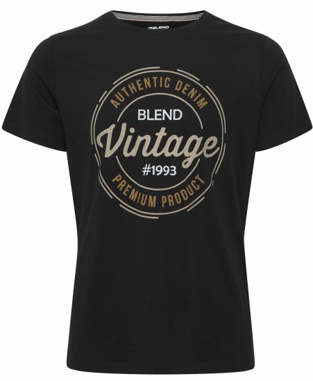 Blend 8411 T-Shirt Black - Тениски - мъжки тениски големи размери