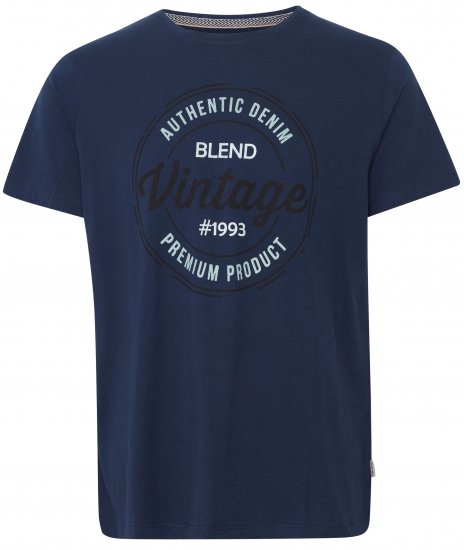 Blend 8411 T-Shirt Dress Blues - Тениски - мъжки тениски големи размери