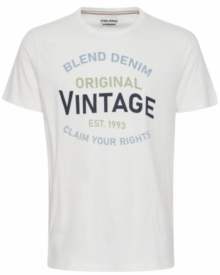 Blend 5018 T-Shirt white - Тениски - мъжки тениски големи размери