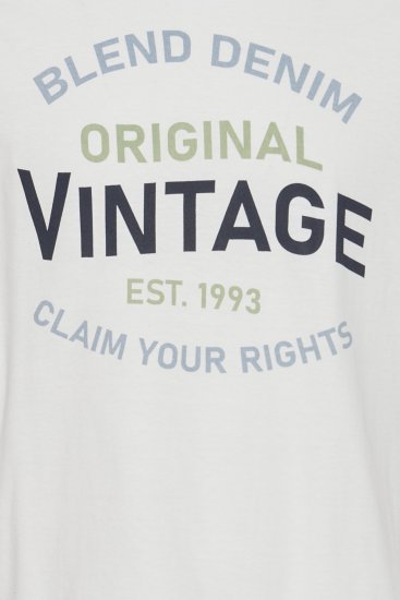 Blend 5018 T-Shirt white - Тениски - мъжки тениски големи размери