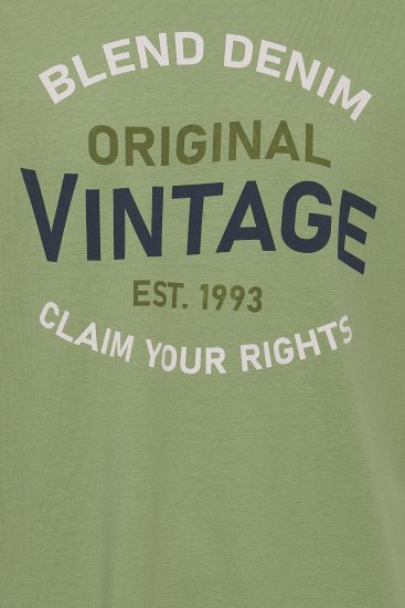 Blend 5018 T-Shirt Green - Тениски - мъжки тениски големи размери