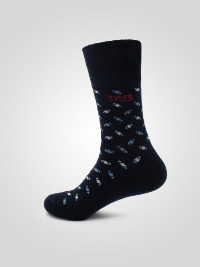 D555 Harold 3 Extra Wide Comfort Fit Socks 3-pack Navy/Denim - Бельо & Бански шорти - Мъжко бельо големи размери