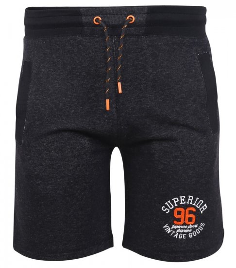 D555 HARLOW Jersey Shorts Black Twist - Спортни панталони & Kъси панталони - мъжки спортни панталони големи размери