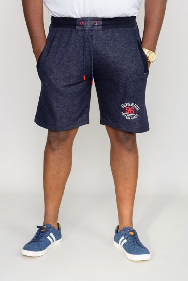 D555 HARLOW Jersey Shorts Denim Marl - Спортни панталони & Kъси панталони - мъжки спортни панталони големи размери