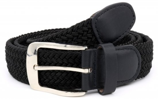 D555 Simon Braided Belt Black - Колани - мъжки колани големи размери