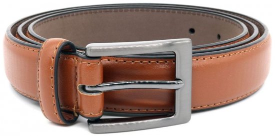 D555 Anthony Leather Belt Brown, 2,7cm - Колани - мъжки колани големи размери