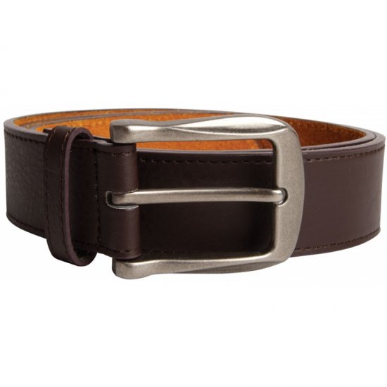 D555 Harrison Leather Belt Brown, 4cm - Колани - мъжки колани големи размери