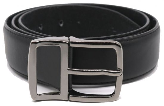 D555 Ashton Leather Belt Black, 3,5cm - Колани - мъжки колани големи размери