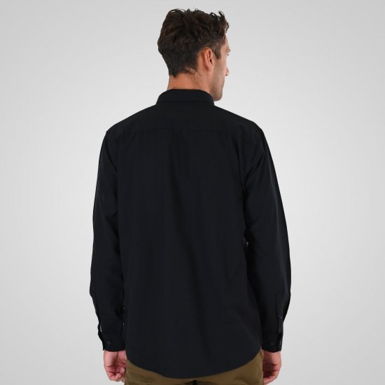 Double Outfitters GS-5225 Оксфорд риза Черно - Ризи - мъжки ризи големи размери
