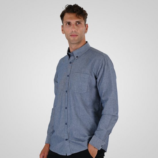 Double Outfitters GS-5225 Оксфорд риза Светлосиньо - Ризи - мъжки ризи големи размери