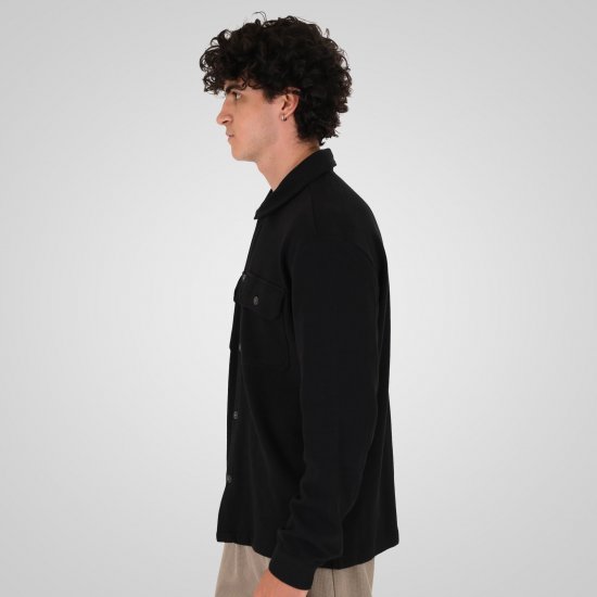 Double Outfitters GS-5237 Риза-яке Черно - Ризи - мъжки ризи големи размери