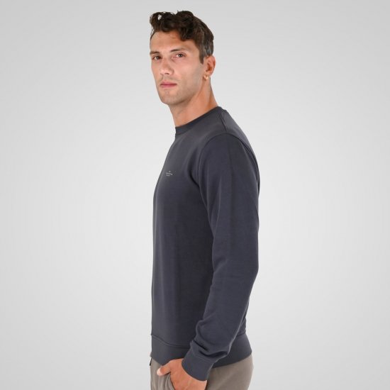 Double Outfitters MTOP-1141 Суитшърт Антрацит - Суичъри & cуичъри с качулка - мъжки суичъри големи размери