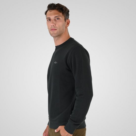 Double Outfitters MTOP-1141 Суитшърт Тъмнозелено - Суичъри & cуичъри с качулка - мъжки суичъри големи размери