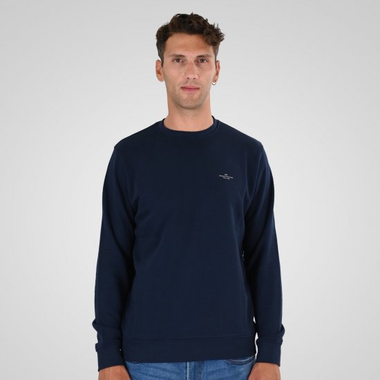Double Outfitters MTOP-1141 Суитшърт Нейви - Суичъри & cуичъри с качулка - мъжки суичъри големи размери