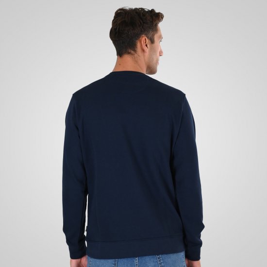 Double Outfitters MTOP-1141 Суитшърт Нейви - Суичъри & cуичъри с качулка - мъжки суичъри големи размери