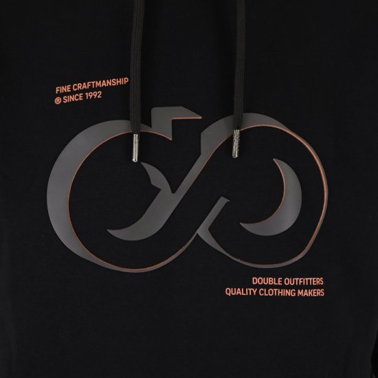 Double Outfitters MTOP-1146 Суитшърт с качулка Черно - Суичъри & cуичъри с качулка - мъжки суичъри големи размери
