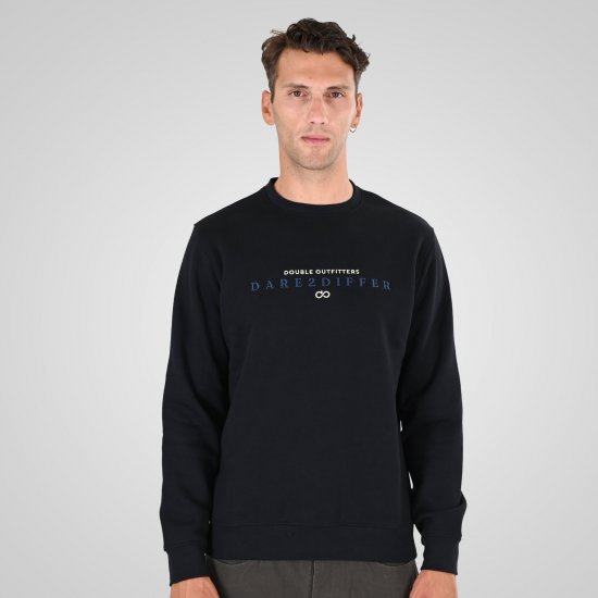 Double Outfitters MTOP-1151 Суитшърт Черно - Суичъри & cуичъри с качулка - мъжки суичъри големи размери