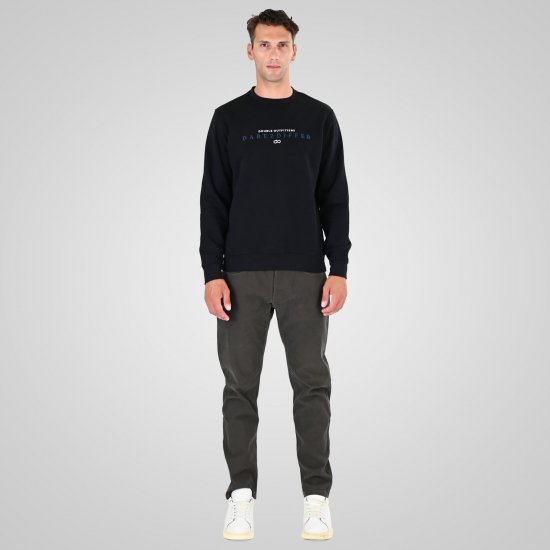 Double Outfitters MTOP-1151 Суитшърт Черно - Суичъри & cуичъри с качулка - мъжки суичъри големи размери