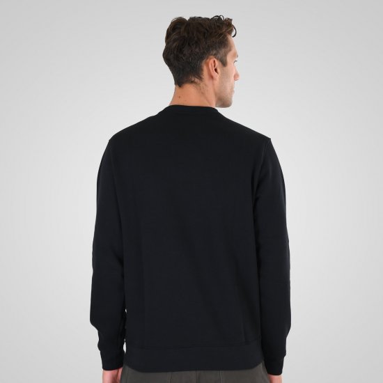 Double Outfitters MTOP-1151 Суитшърт Черно - Суичъри & cуичъри с качулка - мъжки суичъри големи размери
