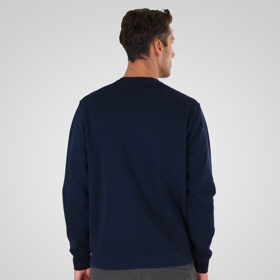 Double Outfitters MTOP-1151 Суитшърт Нейви - Суичъри & cуичъри с качулка - мъжки суичъри големи размери