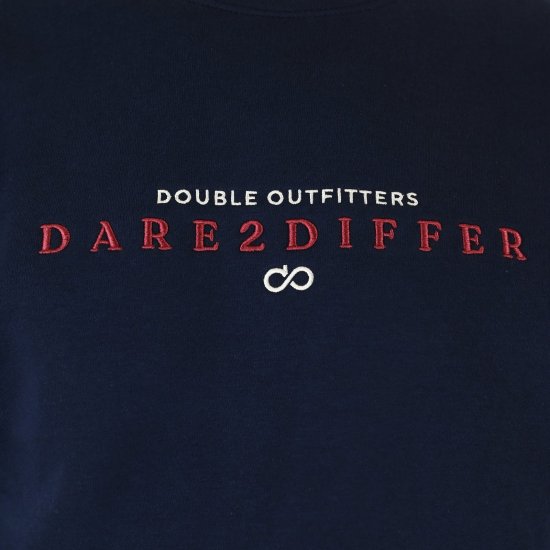 Double Outfitters MTOP-1151 Суитшърт Нейви - Суичъри & cуичъри с качулка - мъжки суичъри големи размери