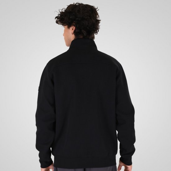 Double Outfitters MTOP-1158 Суитшърт с цип Черно - Суичъри & cуичъри с качулка - мъжки суичъри големи размери