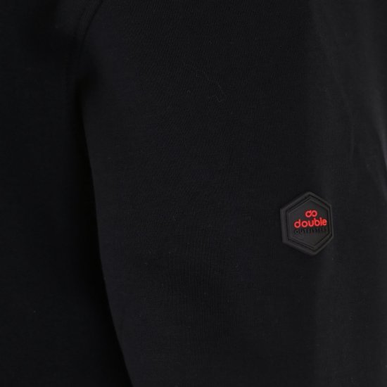 Double Outfitters MTOP-1158 Суитшърт с цип Черно - Суичъри & cуичъри с качулка - мъжки суичъри големи размери