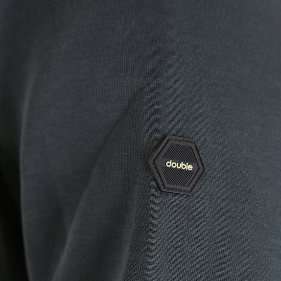 Double Outfitters MTOP-1160 Суитшърт с качулка и цип Тъмнозелено - Суичъри & cуичъри с качулка - мъжки суичъри големи размери
