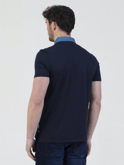 Mish Mash Stanbul Polo Navy - Поло тениски - мъжки тениски с яка големи размери