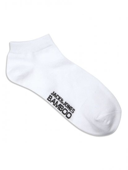 Jack & Jones Basic Къси бамбукови чорапи Бял 5-pack - Бельо & Бански шорти - Мъжко бельо големи размери