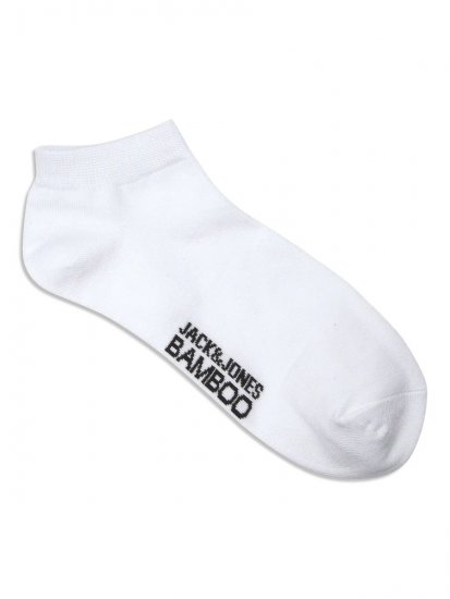Jack & Jones Basic Къси бамбукови чорапи Бял 5-pack - Бельо & Бански шорти - Мъжко бельо големи размери