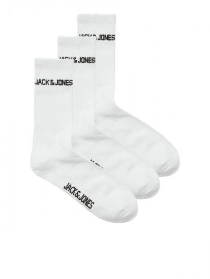 Jack & Jones Melvin Тенис чорапи Бял 3-pack - Бельо & Бански шорти - Мъжко бельо големи размери