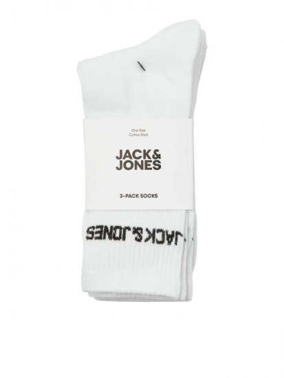 Jack & Jones Melvin Тенис чорапи Бял 3-pack - Бельо & Бански шорти - Мъжко бельо големи размери