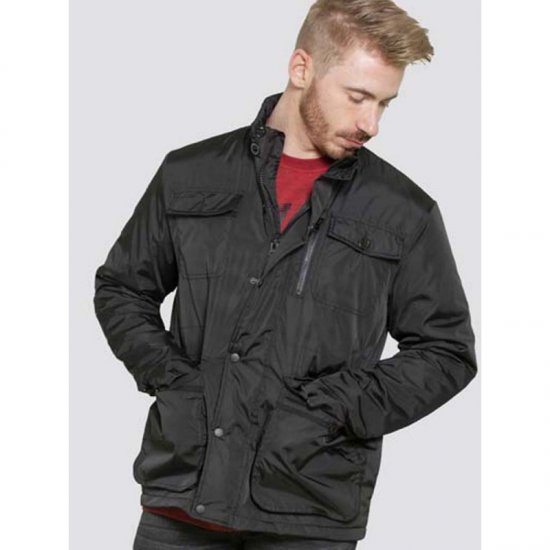 D555 Brentford Jacket Black - Якета - мъжки якета големи размери