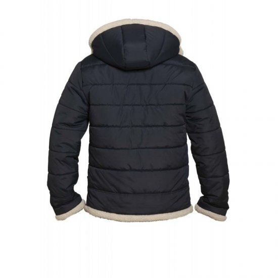 D555 Hudson Hooded Puffer Jacket Navy - Якета - мъжки якета големи размери