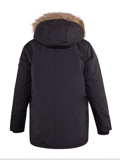 D555 Dundee Parka Jacket With Fur trimming and Teddy Fur Lined hood - Якета - мъжки якета големи размери