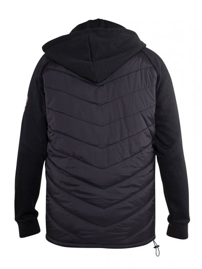 D555 Thorpe Hooded Quilted Jacket With Fleece Sleeves And Removable Fleece Hood - Якета - мъжки якета големи размери