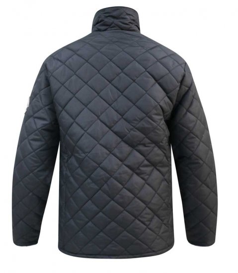 D555 Northcole Quilted Jacket Black - Якета - мъжки якета големи размери