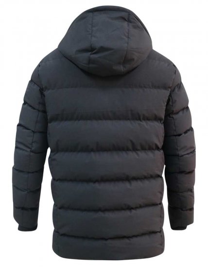 D555 Grove Quilted Parka Jacket Black - Якета - мъжки якета големи размери