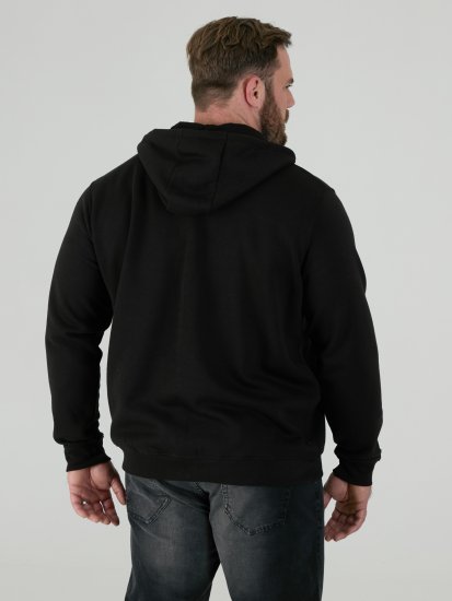 D555 Cantor Hoodie Black - Суичъри & cуичъри с качулка - мъжки суичъри големи размери