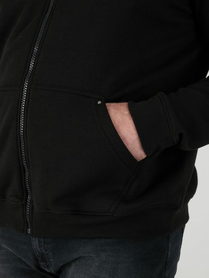 D555 Cantor Hoodie Black - Суичъри & cуичъри с качулка - мъжки суичъри големи размери