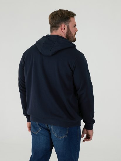 D555 Cantor Hoodie Navy - Суичъри & cуичъри с качулка - мъжки суичъри големи размери