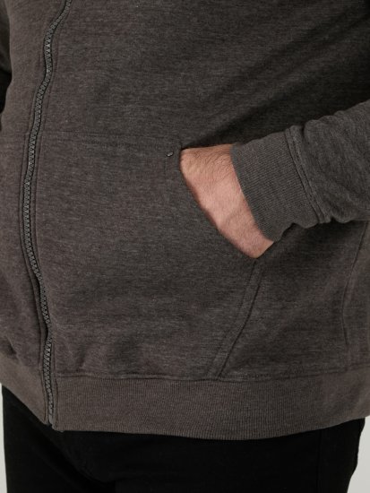 D555 Cantor Hoodie Grey - Суичъри & cуичъри с качулка - мъжки суичъри големи размери