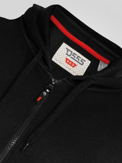 D555 Cantor Hoodie Black - Суичъри & cуичъри с качулка - мъжки суичъри големи размери