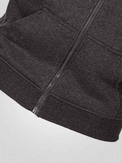 D555 Cantor Hoodie Grey - Суичъри & cуичъри с качулка - мъжки суичъри големи размери