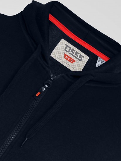 D555 Cantor Hoodie Navy - Суичъри & cуичъри с качулка - мъжки суичъри големи размери