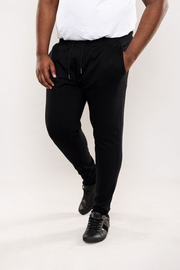 D555 Brandon Sweatpants with Tapered leg Black - Спортни панталони & Kъси панталони - мъжки спортни панталони големи размери